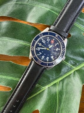 Victorinox Men's Black and Navy Analog Watch